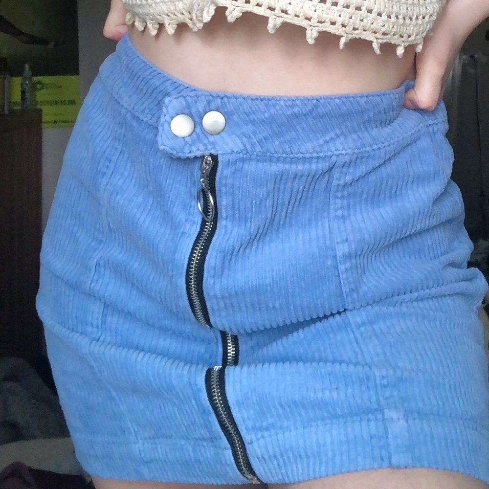Blue Corduroy Skirt 💙
